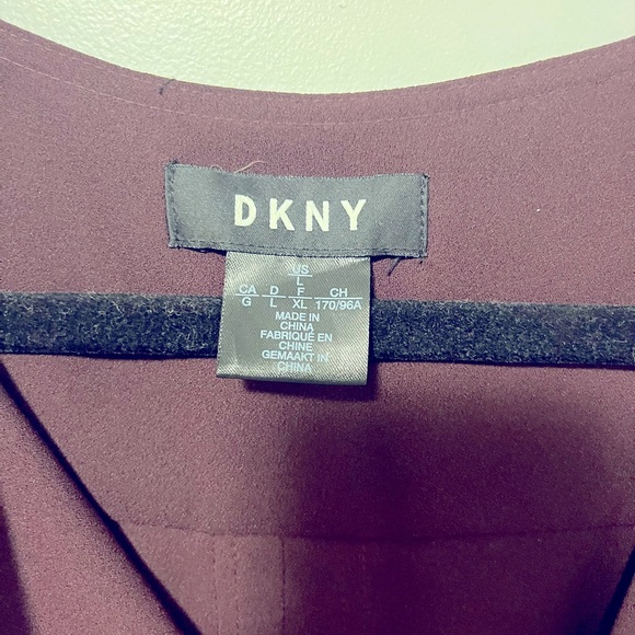 Purple DKNY wrap top - Picture 2 of 2